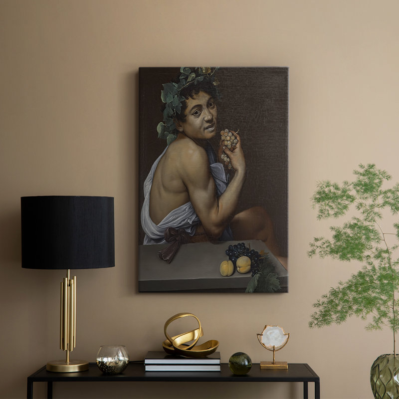 «Young Sick Bacchus», toile tendue par Caravaggio, 12 x 18