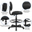 Fabric Drafting Chair with Adjustable Cylinders-498899241-498899220