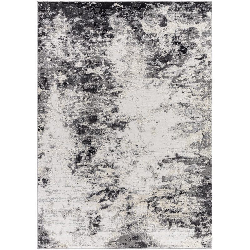 Azahria Abstract Indoor Rug, Rectangle 5'3" x 7'