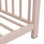 Lit plateforme simple en métal, rose-1493247285