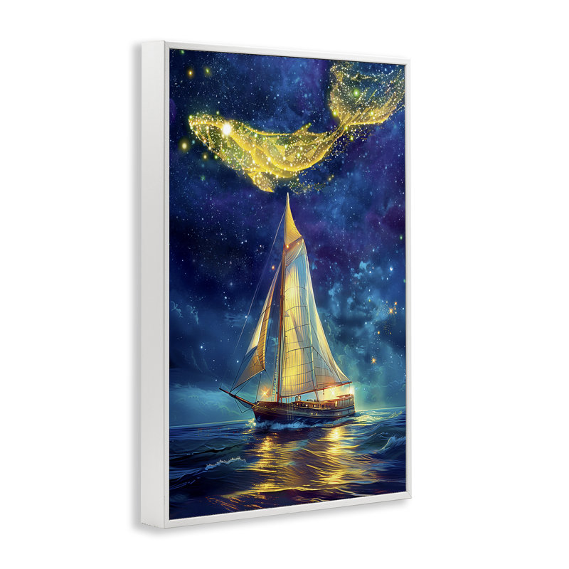 «Whale Constellation At Sea», estampe numérique, image par Image World, H 30 po x l 20 po