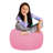 Bean Bag Chair for Kids, Teens, and Adults - Filled with Soft Beads, Includes Removable and Machine Washable Cover - Multiple Colors, Sizes and Fabrics including Soft Nylon & Canvas with Patterns-1785356745-1782650959