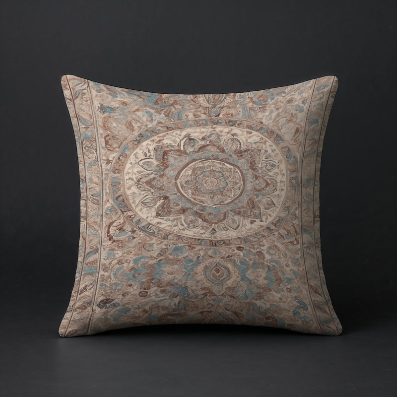Coussin décoratif intérieur et extérieur Modern, Gris abstrait 1, Carré 20 po