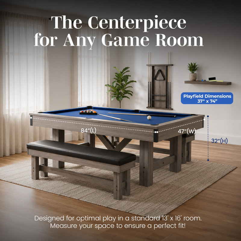 Ensemble de table de billard 7 pieds Hathaway Logan