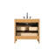 Meuble-lavabo simple 36 po en teck miel-849997504-849997518