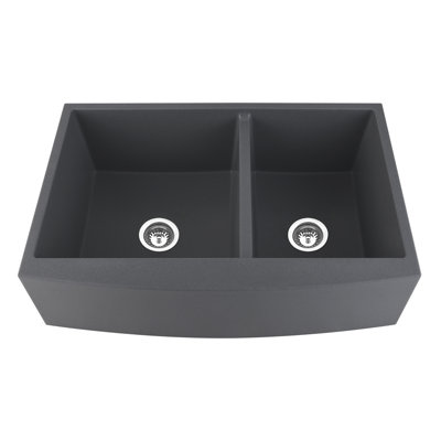 33'' L Double Bowl Quartz Kitchen Sink
