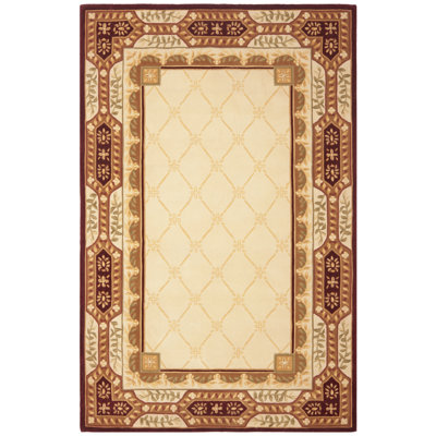 Lenora Naples Hand Tufted Wool Pile Floral Rug