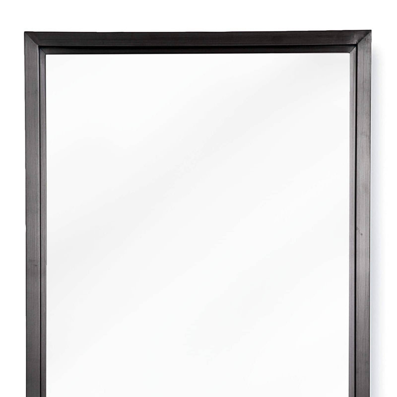 Malibu Metal Wall Mirror, Black