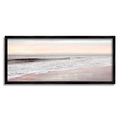 " Tropical Waterfront Sunrise Incoming Tide beach Panoramic " Color Photography Print