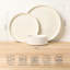 Service de table en céramique 12 pièces pour 4 personnes - Ensemble de bols et assiettes en porcelaine légère | Résistant aux égratignures | Va au four, au micro-ondes et au lave-vaisselle-133420259
