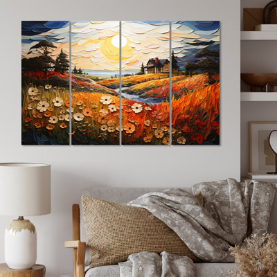 Farmhouse Seasons Pointillism II 4 pièces