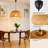 Pacitte Handwoven Natural Bamboo Pendant Light - Double Layer Dome Design For Soft Ambient Lighting