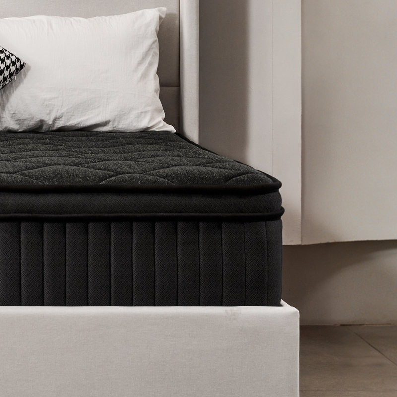 Hybrid Mattress In A Box, Memory Foam And Pocket Spring For Motion Isolation, Comfortable Medium Firm, Edge Support, Twin