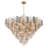 62'' Aged Brass Chandelier