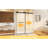 Double Sliding 56 - 60 "w X 74" H Shower Door, 8mm Tempered Glass, Matte Black, Stainless Steel Components, External Proof Film, Space Saving Design, Silent Operation, Raised Water Barrier In