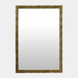 Bamboo Framed Mirror-Brass