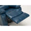 Navy Blue Leather Gel Recliner