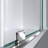  DreamLine Mirage-X 55 - 59 inch W x 71 inch H Frameless Sliding Shower Door in Chrome; Right Wall Installation-17782105-130693883-130693884