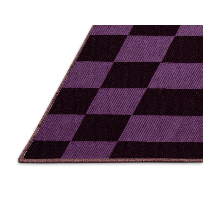 Tapis mauve lavable à la machine, Rectangle 7 pi x 9 pi