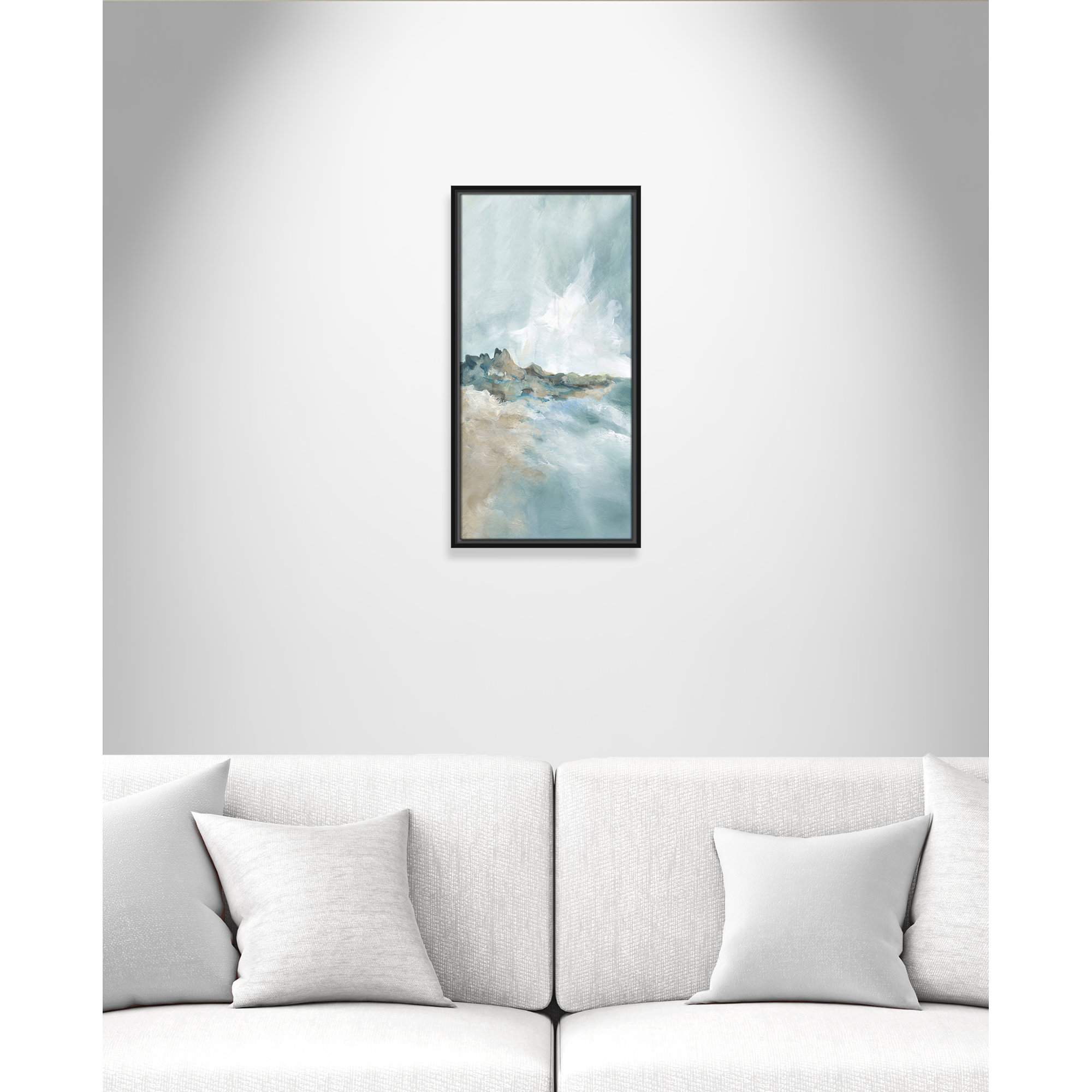Sandpoint Print by Carol Robinson, 25.5" H x 13.5" W, Black