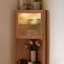 Vitrines en bois massif et verre Burlywood