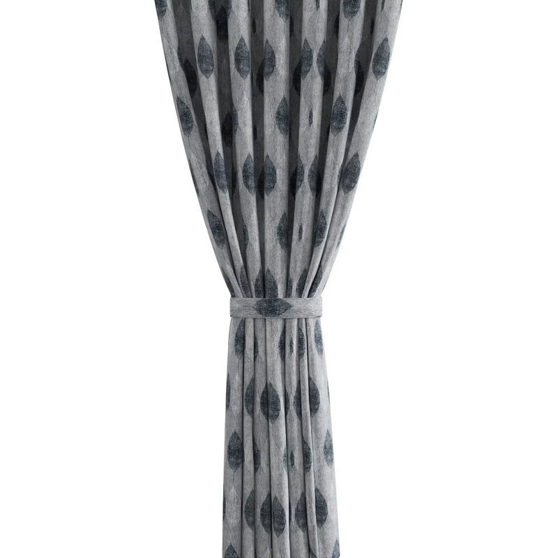 Blackout Curtain Panel Pair, Silver/Grey, 228cm Width x 228cm Drop