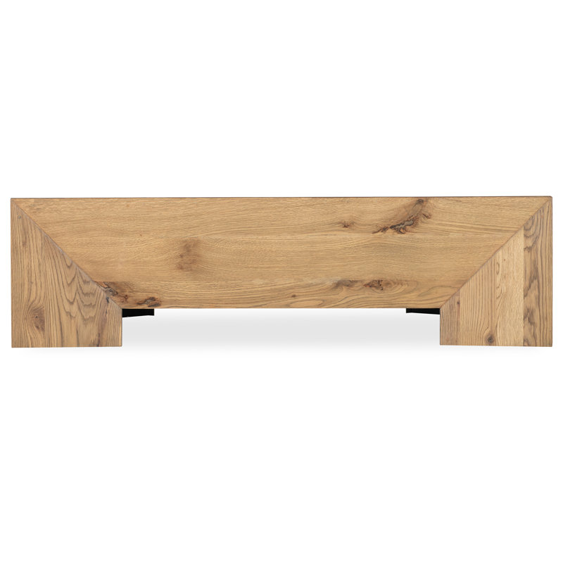 Natural Oak Square Solid Wood Coffee Table