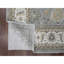 Tapis surdimensionné 12 po x 14 pi 10 po gris doux, 100% laine, motif Karajeh, noué à la main
