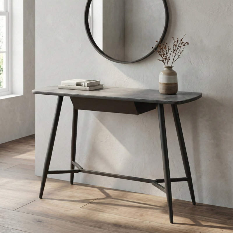 Benedick 120cm Glass Top Console Table