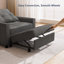 Fauteuil d'appoint convertible 3 en 1 Zhenya, canapé-lit rembourré escamotable avec coussin décoratif-128966702