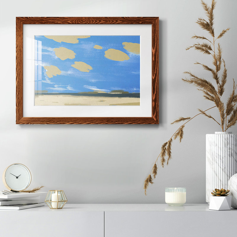 " Textured Beachscape I ", Maple, 26" H x 38" W x 1.5" D