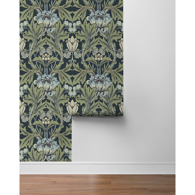 Papier peint préimprimé Winston Porter Designs, Vert