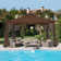 MASTERCANOPY Steel Patio Gazebo with Corner Shelves