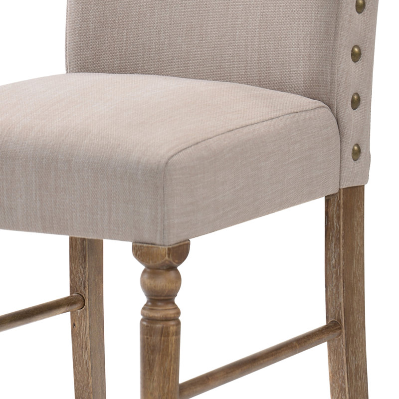 18.1102'' H Linen Upholstered Parsons Chair