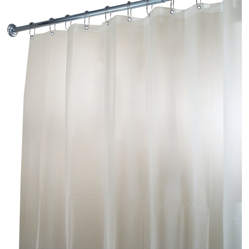 Rideau de douche simple en vinyle Siewert, Sable