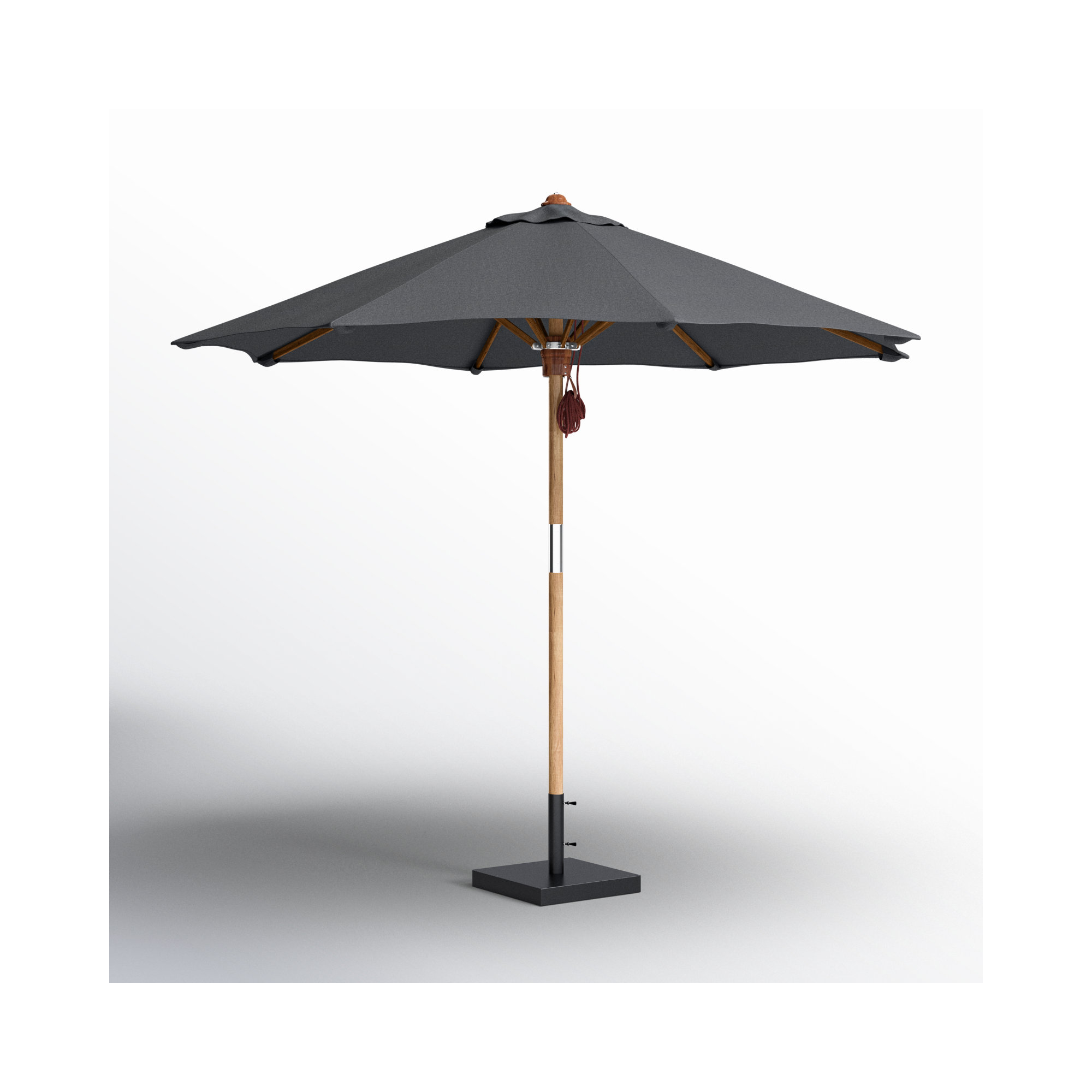 Nadira 118'' Outdoor Umbrella, Gray