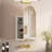 16.5" X 26.7" Arched Bathroom Medicine Cabinet With Mirror & Shelves,Right Open,Recessed-1112545224-1114363985