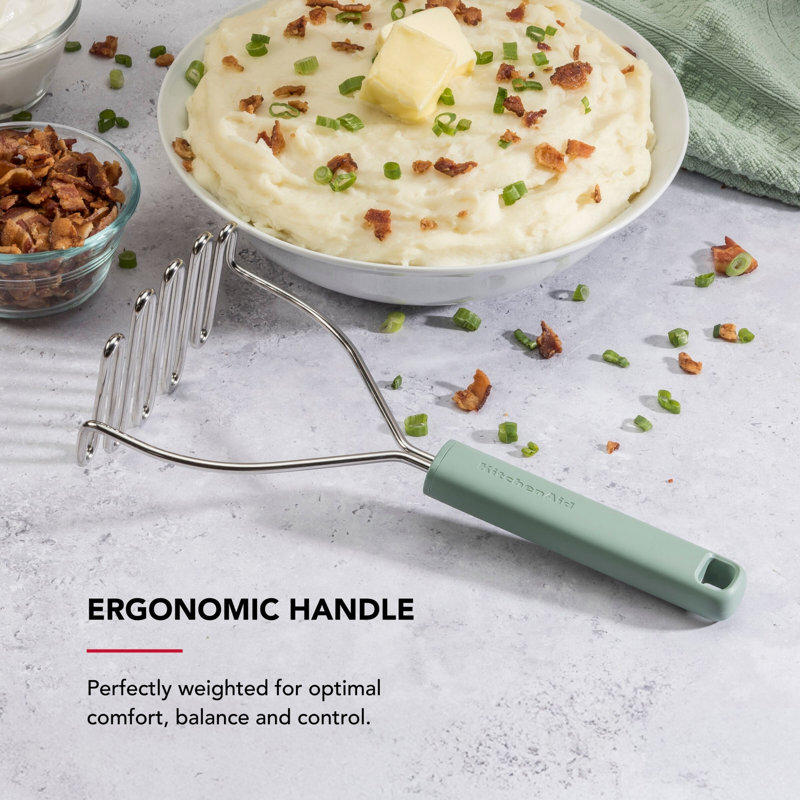 Kitchenaid Stainless Steel Wire Potato Masher, Cardamom