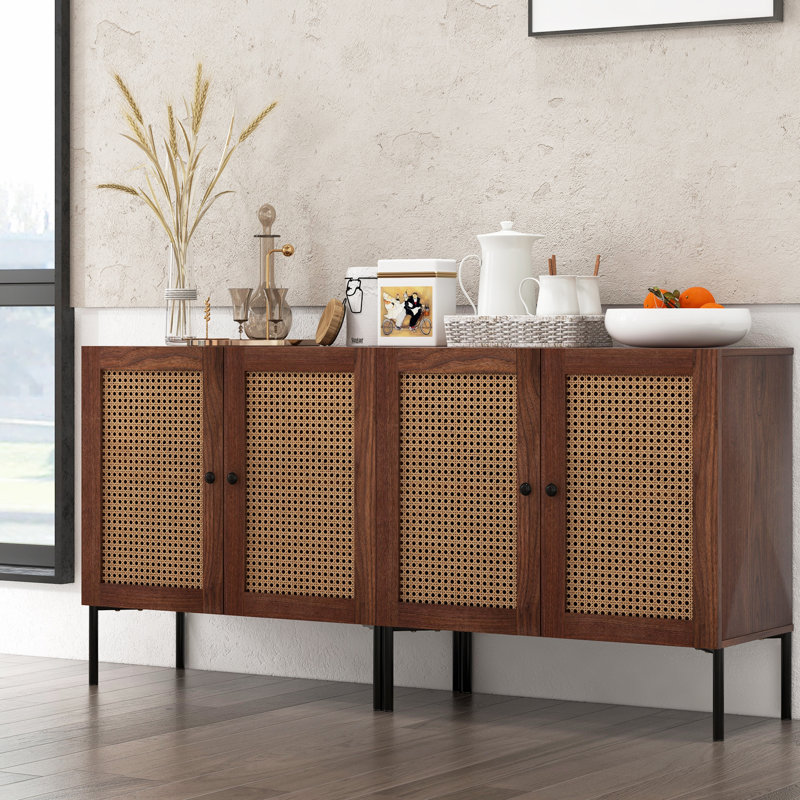 Oullins 31.5 " W Buffet Table, Walnut/White
