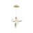 LED Ring Chandelier Lamp Ceiling Tiered Geometric Lighting With Acrylic Waterdrop Pendant-805609994-806144554