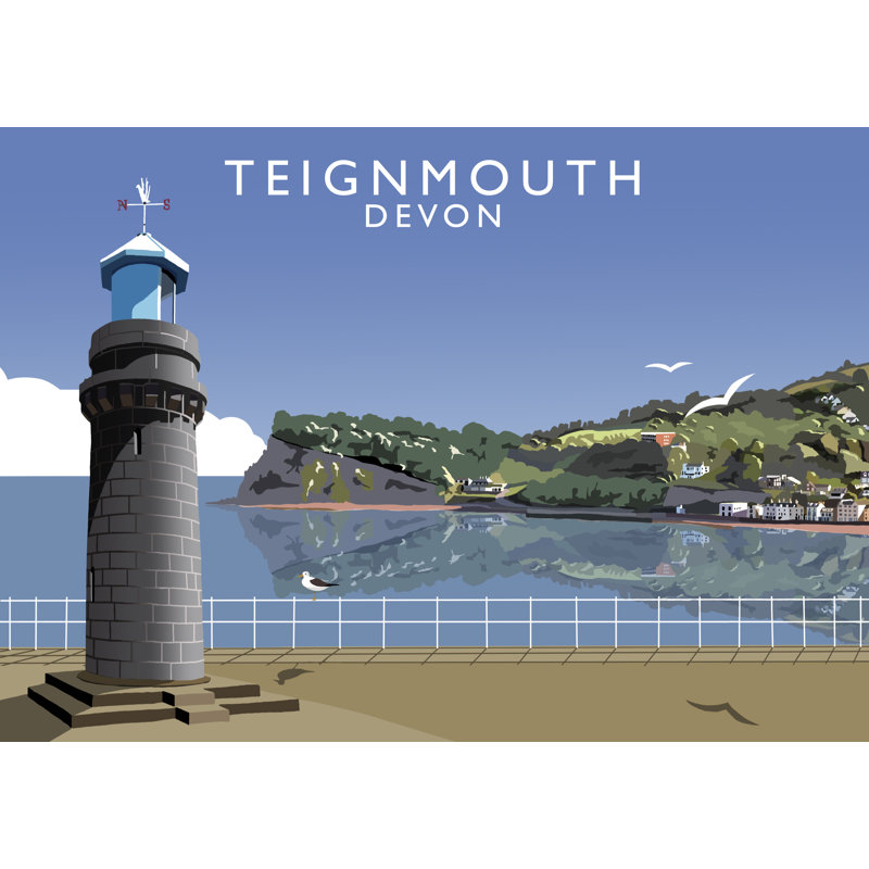 'Teignmouth' by Richard O'Neil - Print, 30 cm H x 40 cm W x 1 cm D, No Frame