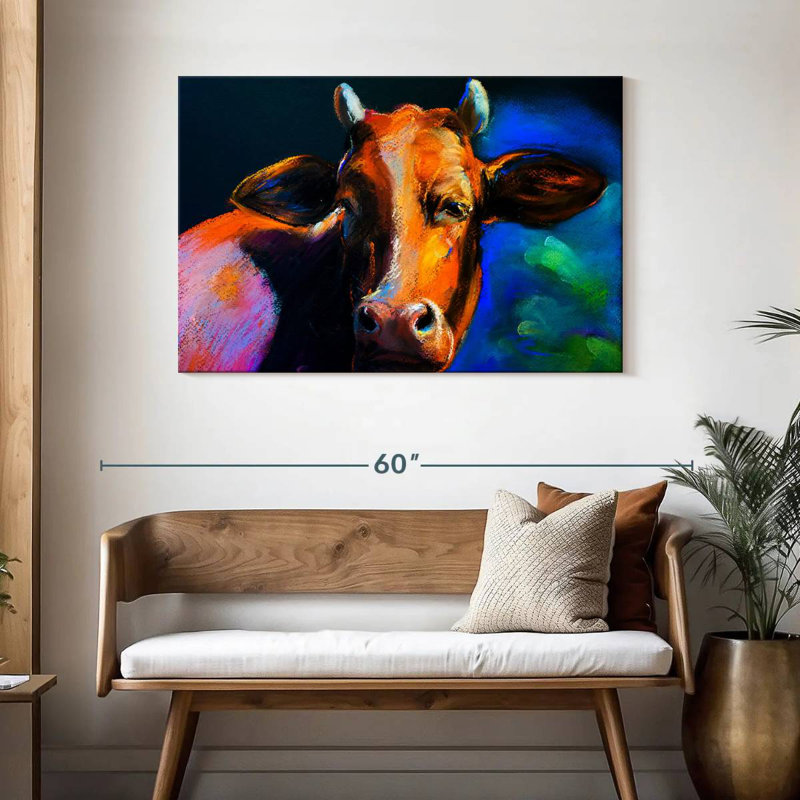 Tête de vache Brampt, H 30 po x l 45 po