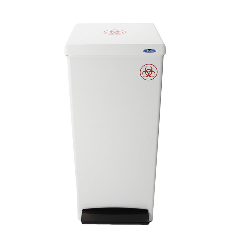 Steel Step On Trash Can Sets - 25.1 Gallons