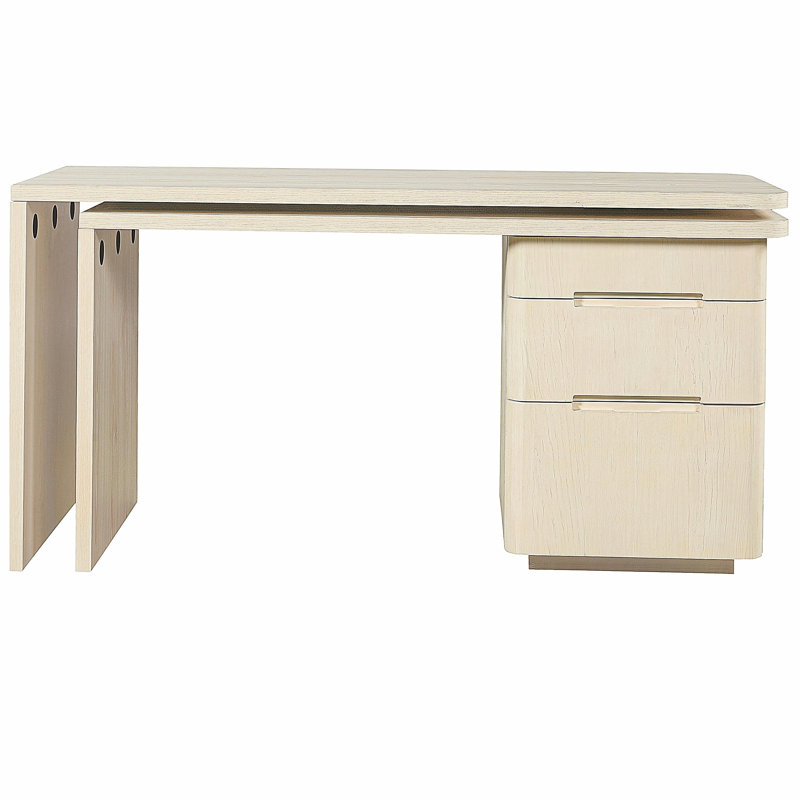 Bureau moderne en L 90 po en bois naturel avec 3 tiroirs, bureau pivotant à 360 ° en bois, bureau de direction, bureau d'angle, bureau d'étude, pour le bureau à domicile ou le salon