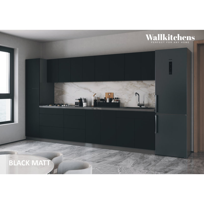 12'' W x 30'' H Medium Density Fiberboard (MDF) End Panel Ready-to-Assemble, Black