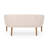 Mid Century Modern Beige , Channel Stitched Back, Brown Rubberwood Legged, Assembly Required Furniture Legs, Included