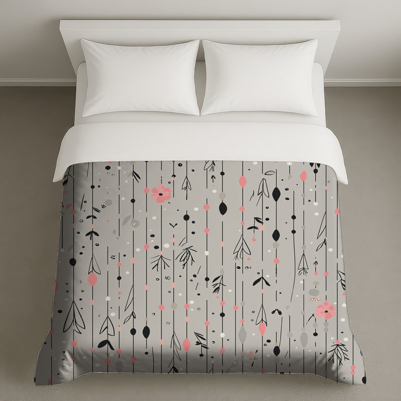 Housse de couette abstraite Arrows Bedding, Grand lit