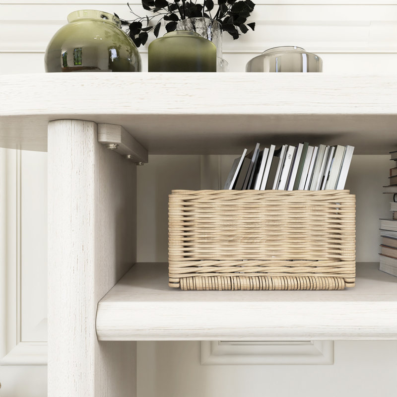 Console moderne en bois 47,8 "avec tablette robuste, Gris délavé