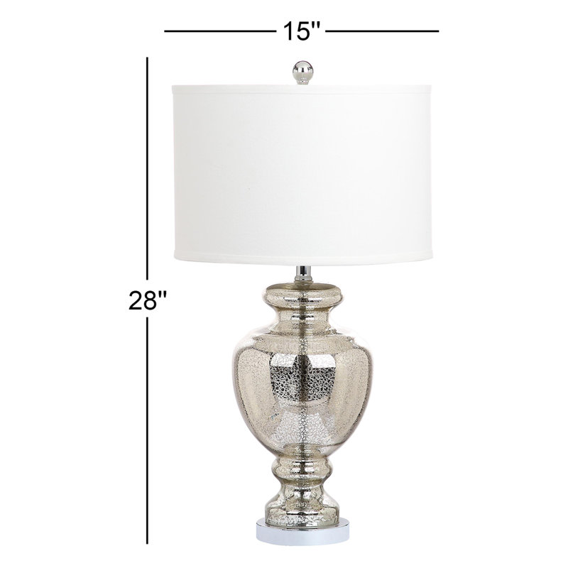Lampe de table en verre mercurisé de 28 po Briggs, Verre mercuré, 1