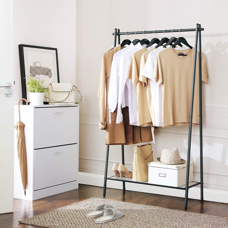 Dimmick 92.5cm Clothing Rack, Matte Black